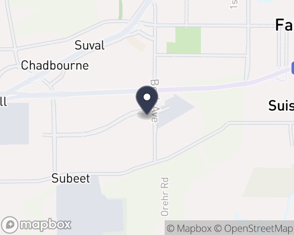 Map location of Solano County Mental Health