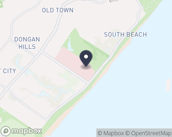 Map location of South Beach Psychiatric Center