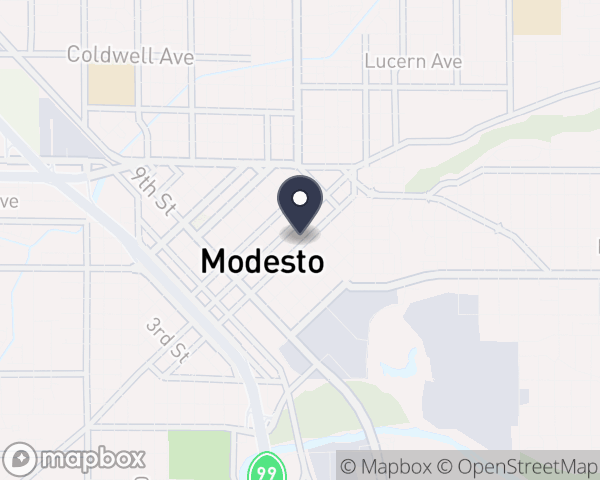 Map location of Stanislaus County Behavioral Health