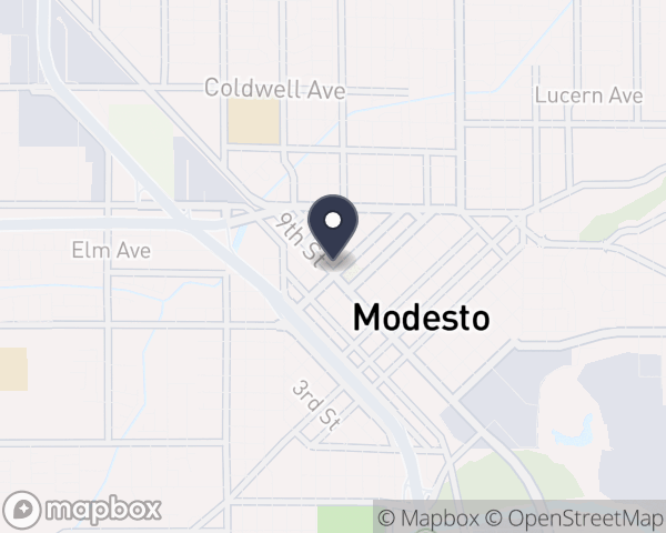 Map location of Stanislaus County Behavioral Health