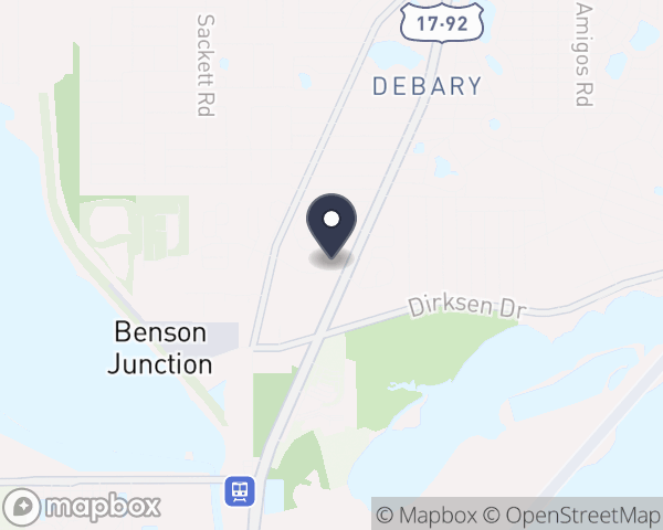 Map location of Stewart Marchman Act/Behavioral