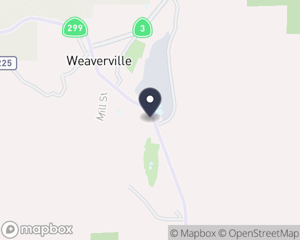 Map location of Trinity County Behavioral Health Servs