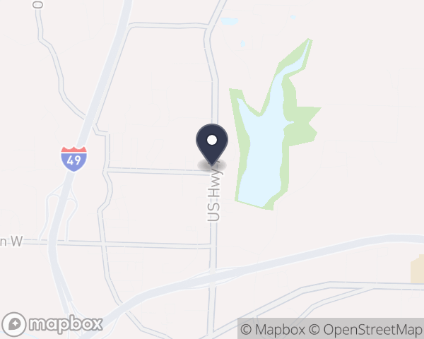 Map location of United Methodist Behavioral Hospital