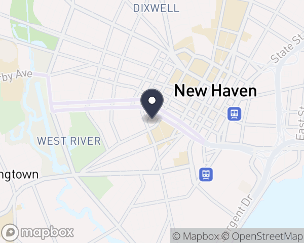 Map location of Yale New Haven Hospital