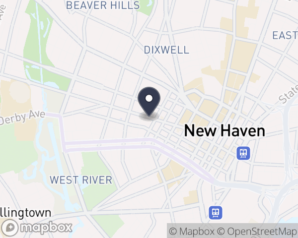 Map location of Yale New Haven Hospital