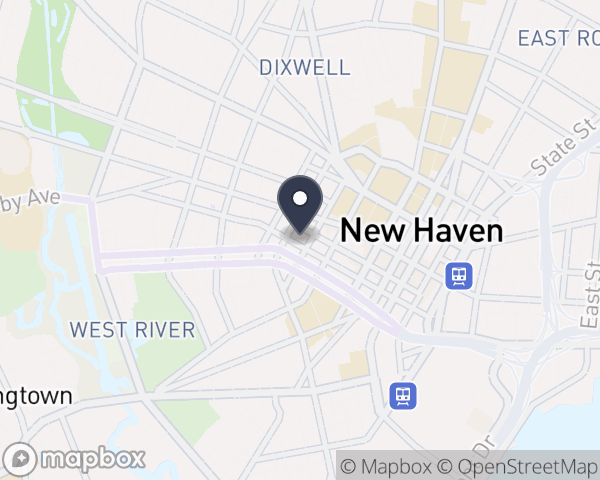 Map location of Yale New Haven Psychiatric Hospital