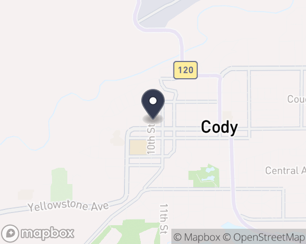 Map location of Yellowstone Behavioral Health Center