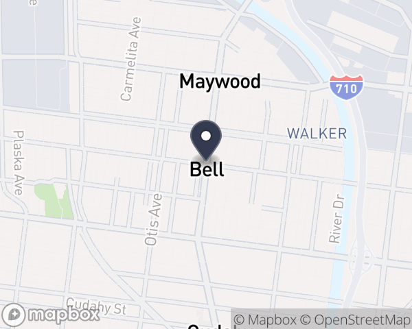 Map location of Salvation Army Bell Shelter