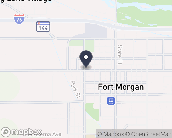 Map location of Centennial Mental Health Center