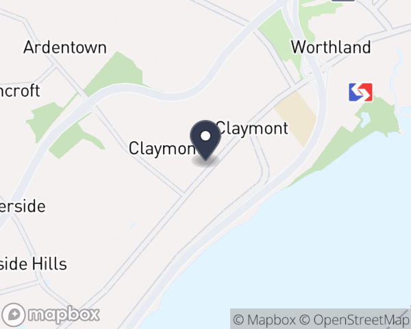 Map location of Claymont Treatment Center