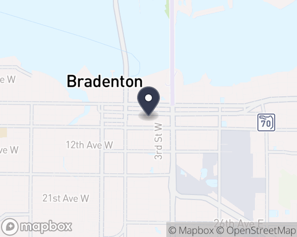 Map location of Manatee Glens Corporation