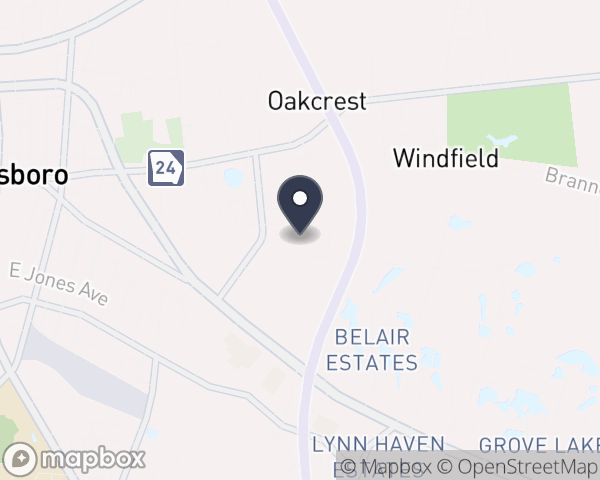 Map location of Willingway Hospital