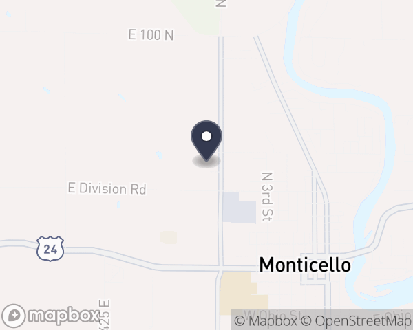 Map location of Wabash Valley Hospital Inc