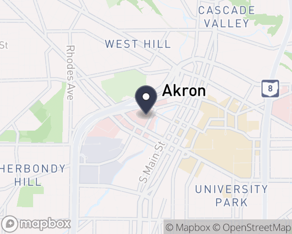 Map location of Akron Childrens Hospital
