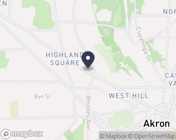 Map location of Akron Urban Minority Alc/Drug Abuse