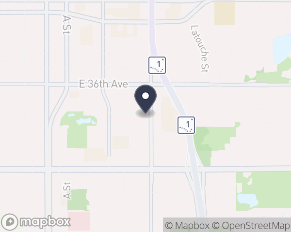 Map location of Alaska Youth and Family Network