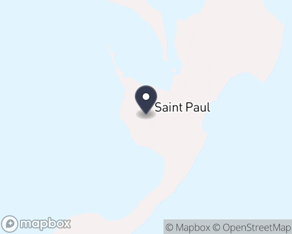 Map location of Aleut Community of Saint Paul Island