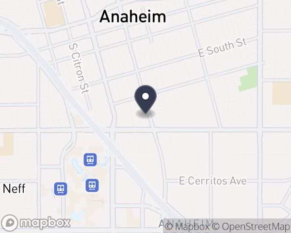 Map location of Anaheim Global Medical Center