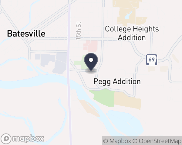 Map location of AO/Health Resources of Arkansas Inc