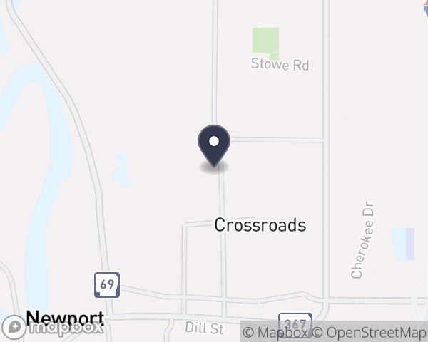 Map location of AO/Health Resources of Arkansas Inc