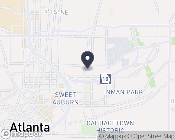 Map location of Atlanta Medical Center