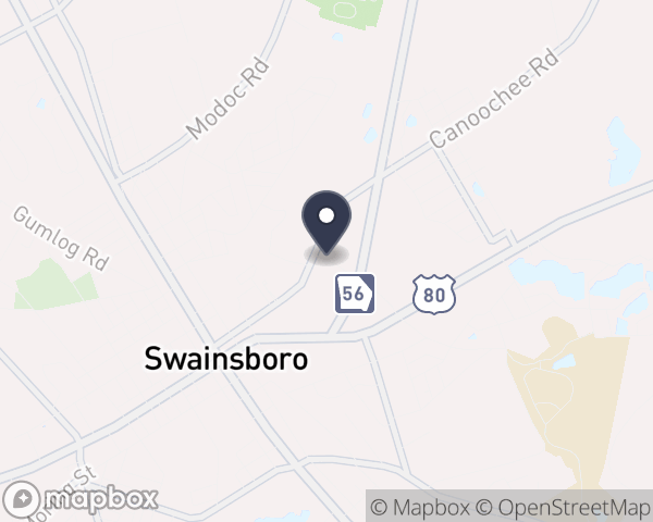 Map location of Braswell House