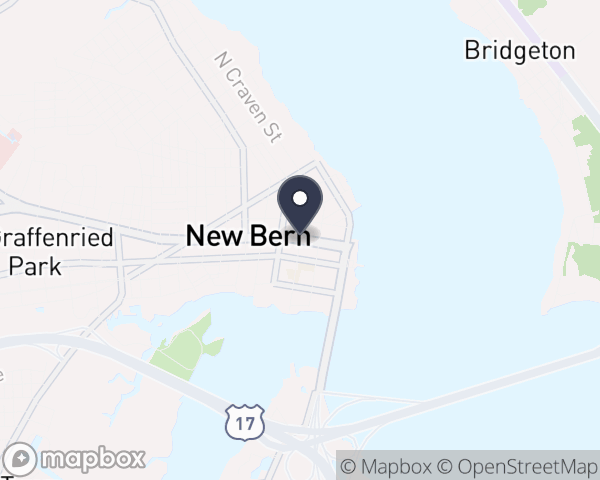 Map location of CarolinaEast Medical Center