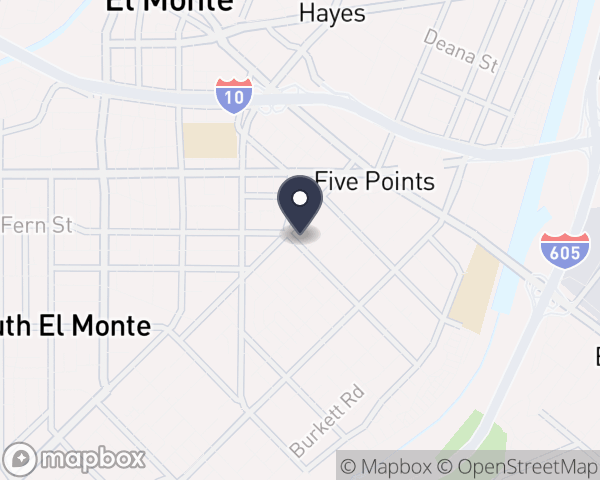 Map location of Casitas Esperanza