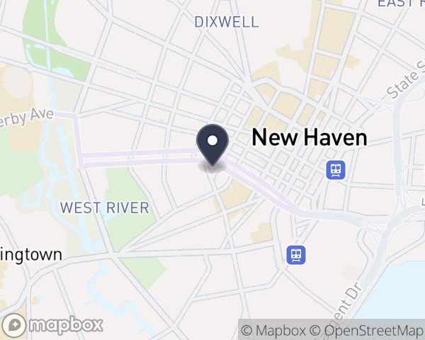 Map location of Connecticut Mental Health Center