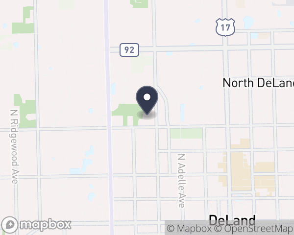 Map location of Florida Hospital Deland