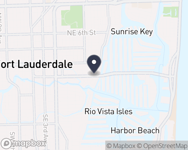 Map location of Fort Lauderdale Hospital