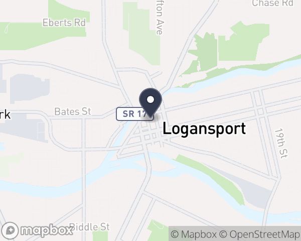 Map location of Four County Counseling Center