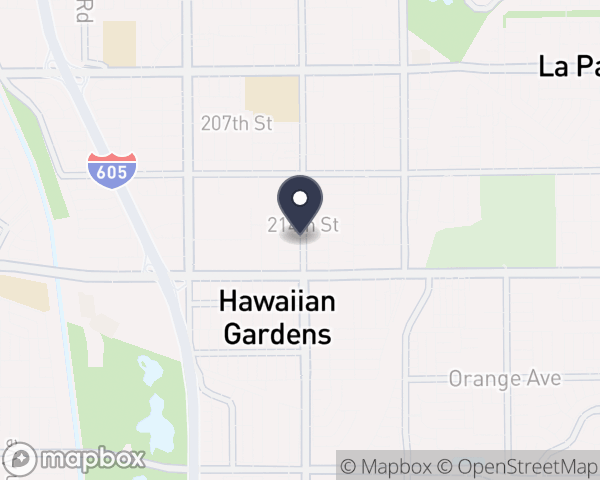 Map location of Hawaiian Gardens Medical and