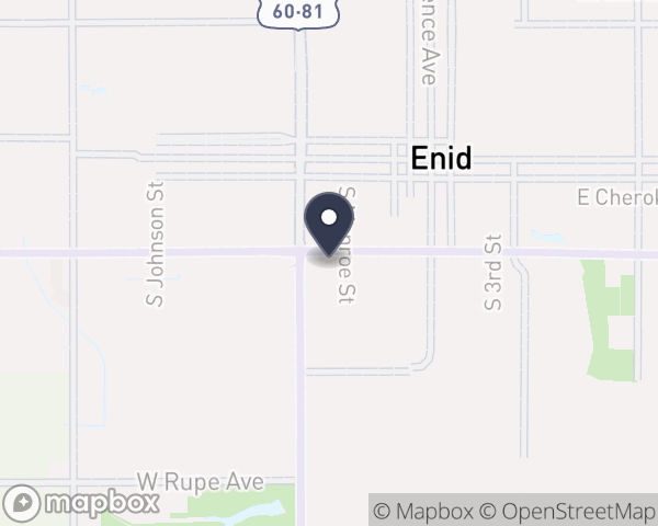 Map location of Integris Bass Baptist Health Center