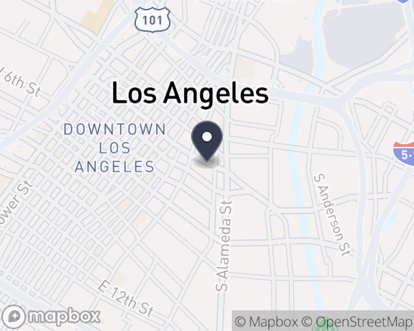 Map location of Los Angeles Centers for Alc/Drug Abuse