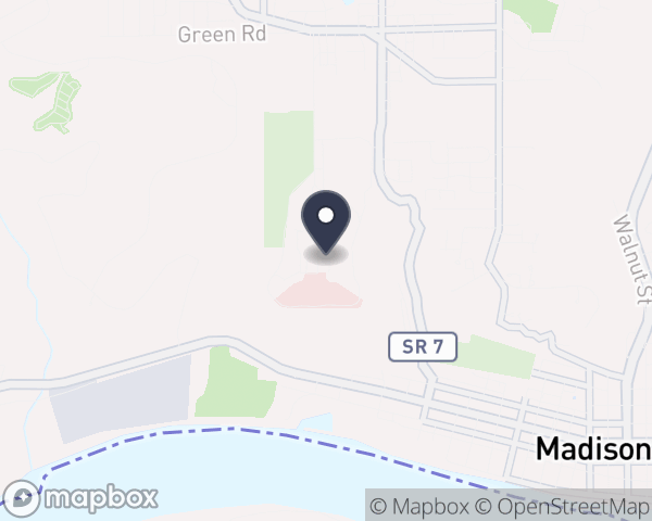 Map location of Madison State Hospital