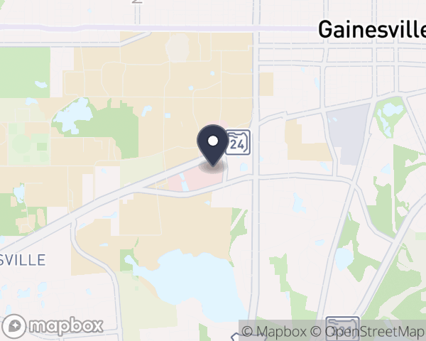 Map location of Malcolm Randall VAMC