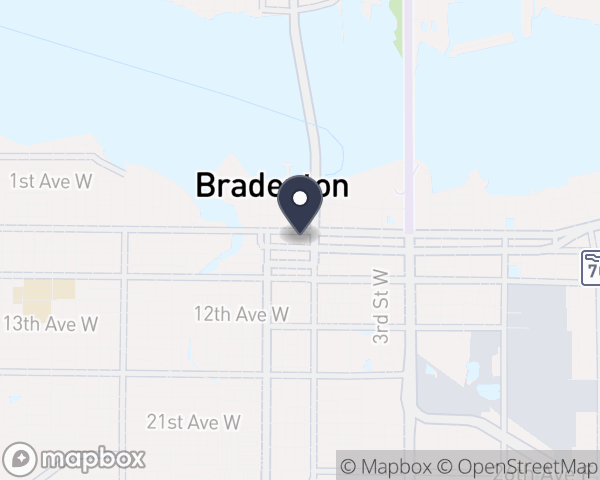 Map location of Manatee County Drug Court