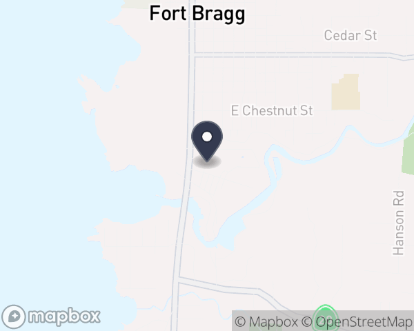 Map location of Mendocino County Mental Health