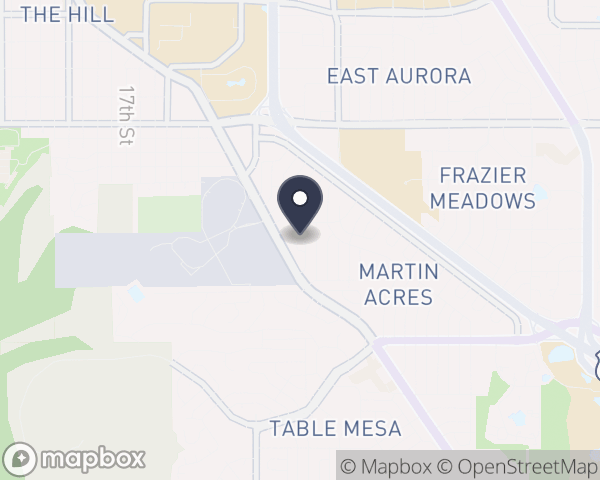 Map location of Mental Health Center of Boulder County