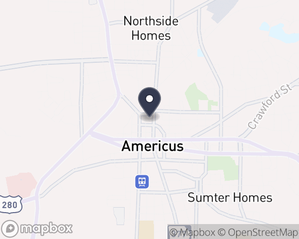 Map location of Middle Flint Behavioral Healthcare