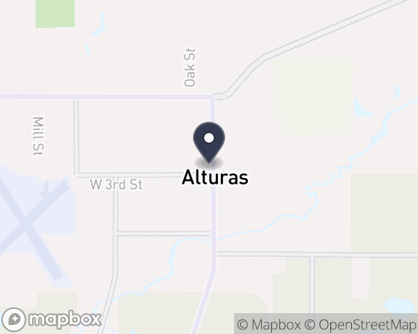 Map location of MODOC County Alcohol and Drug Services