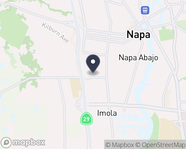 Map location of Napa County Health and Human Services