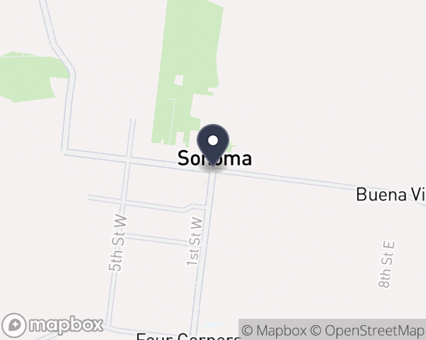 Map location of Napa County Health and Human Services