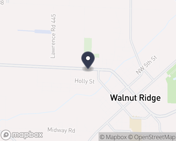 Map location of NE Arkansas Community MH Center Inc