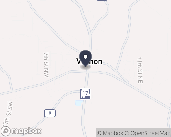 Map location of Northwest Alabama MHC