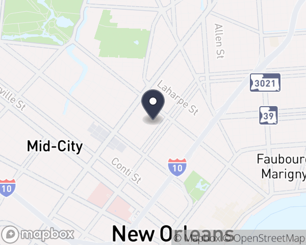 Map Location for Odyssey House Louisiana Inc